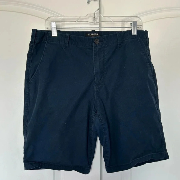 Express Men’s Dark Blue Short - 33. - Picture 1 of 8